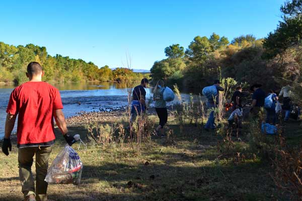 Salt River Clean Up Group Walking